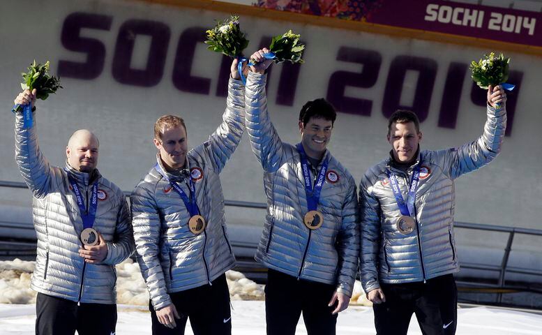 USA men's four-man bobsled, bronze medal