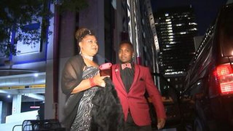 Shontelle Howard-Moss didn't go to her own prom, but her son Rayquan too her to his.