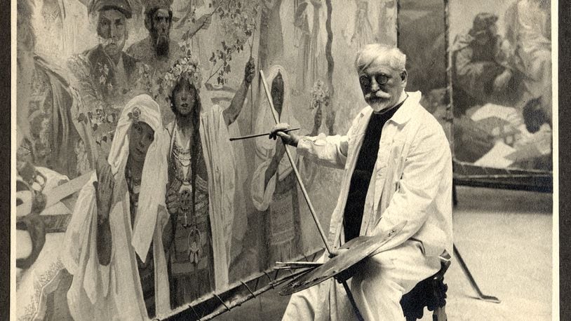 Alphonse Mucha was a Czechoslovakian artist and a leader of the Art Nouveau movement.Courtesy of Dayton Art Institute and the Dhawan Collection.