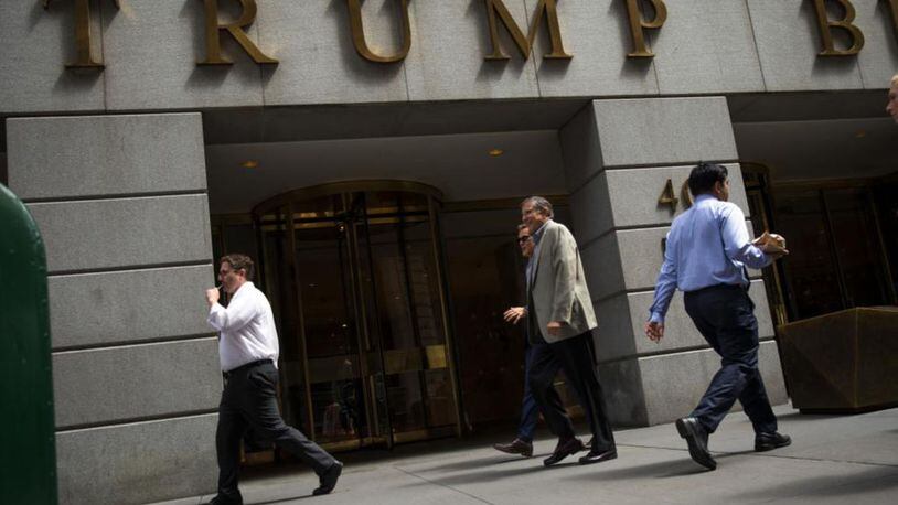 The Trump name is prominent on Manhattan buildings, but the name was removed from a condominium this week.