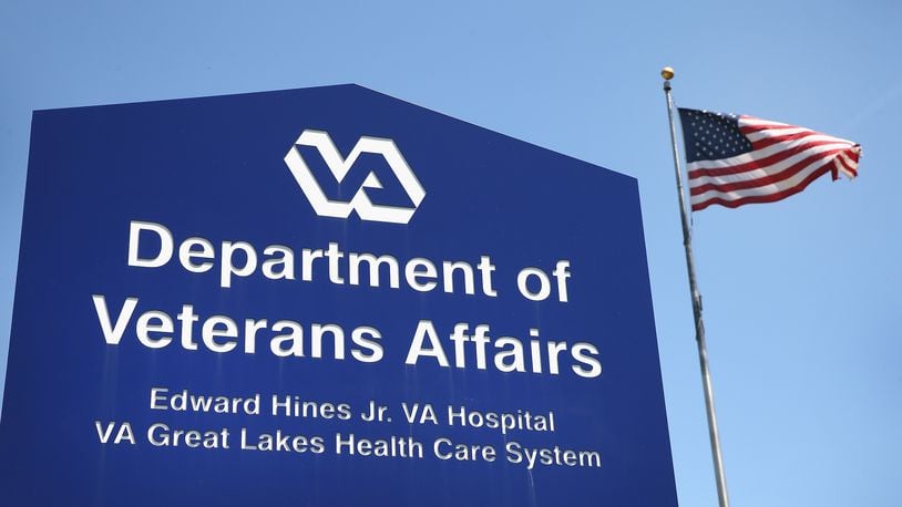 HINES, IL - MAY 30:  A sign marks the entrance to the Edward Hines Jr. VA Hospital on May 30, 2014 in Hines, Illinois. Hines,  which is located in suburban Chicago, has been linked to allegations that administrators kept secret waiting lists at Veterans Administration hospitals so hospital executives could collect bonuses linked to meeting standards for rapid treatment. Today, as the scandal continued to grow, Veterans Affairs Secretary Eric Shinseki apologized in public and then resigned from his post. (Photo by Scott Olson/Getty Images)