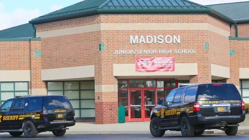 A threat of gun violence at Madison Junior/Senior High Thursday proved false, said school officials. A student accused of making the threat faces disciplinary action, said officials of the Butler County school system. According to a social media statement released Thursday afternoon by Madison Superintendent Lisa Tuttle-Huff, the information surrounding the false threat was being shared publicly to quell “unsubstantiated rumors.” FILE PHOTO/WCPO-TV