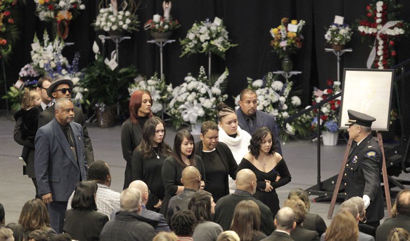 PHOTOS: Community comes together for detective Jorge DelRio’s funeral service
