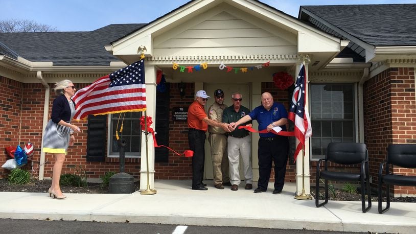 Butler CountyVeterans Service commissioners cut the ribbon on the new Middletown satellite office on Breiel Boulevard on April 10, 2017. With the coronavirus pandemic hampering the board&#39;s ability to hire and train new service officers, the commissioners are debating closing the location.