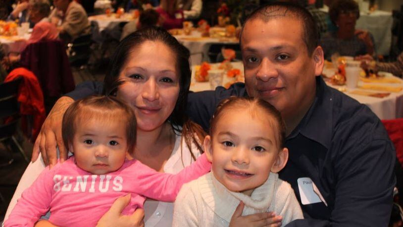 Paulino and Pauline Alejos, along with their daughters, were helped by Family Promise after they moved to Butler County from California. The family credits the non-profit with helping them find housing and employment. CONTRIBUTED