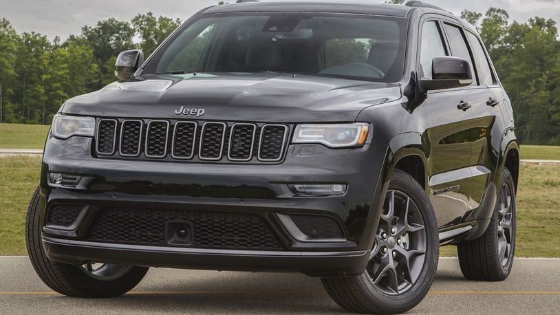 The 2019 Jeep Grand Cherokee boasts best-in-class towing of 7,200 pounds and a crawl ratio of 44.1:1. All Grand Cherokee models now feature Blind-spot Monitoring with Rear Cross Path detection as standard equipment. Jeep photo
