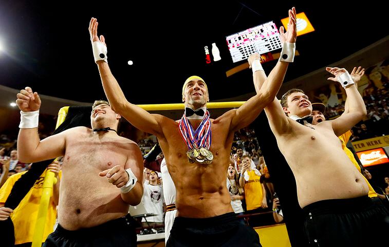 Olympic swimmer cheers on Arizona State