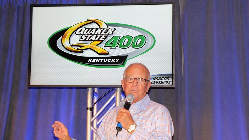 Reds Hall of Fame announce Marty Brennaman will serve as honorary pace car drive for the Quaker State 400 on July 14 at Kentucky Speedway. Greg Billing/CONTRIBUTED