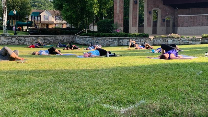 The Fairfield Parks and Recreation Department started Yoga on the Green during the 2020 novel coronavirus pandemic as a way to keep residents active and engaged while adhering to then-mandated state protocols and guidelines. The city plans to implement more free outdoor exercise activities at other parks. PROVIDED/CITY OF FAIRFIELD