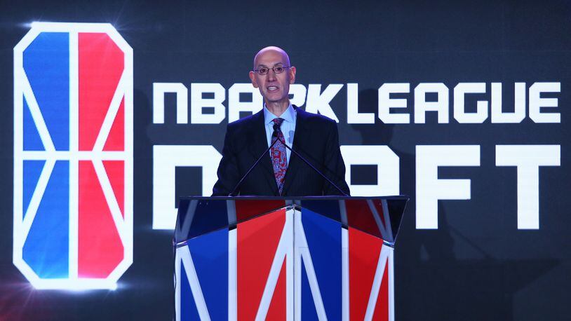NEW YORK, NY - APRIL 04: NBA Commissioner Adam Silver anounces the #1 overall pick in the first during NBA 2K League Draft at Madison Square Garden on April 4, 2018 in New York City.  (Photo by Mike Stobe/Getty Images)