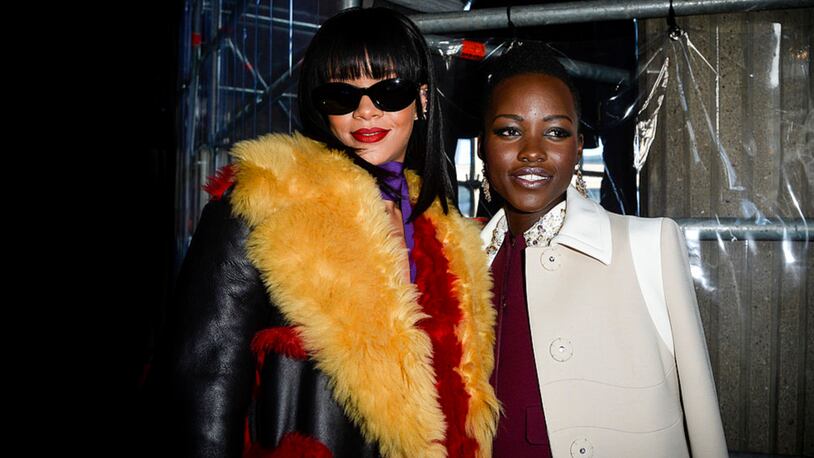 Actress Lupita Nyong'o and singer Rihanna are starring in a Netflix movie directed by Ava DuVernay and written by Issa Rae.  (Photo by Pascal Le Segretain/Getty Images)