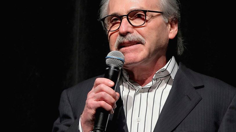 FILE - David Pecker, chairman and CEO of American Media, speaks at an event, Jan. 31, 2014 in New York. Testimony by the former National Enquirer publisher at Donald Trump's hush money trial this week has revealed an astonishing level of corruption at America's best-known tabloid and may one day be seen as the moment it effectively died. On Thursday, April 25, 2024 Pecker was back on the witness stand to tell more about the arrangement he made to boost Trump's presidential candidacy in 2016, tear down his rivals and silence any revelations that may have damaged him. (Marion Curtis via AP, File)