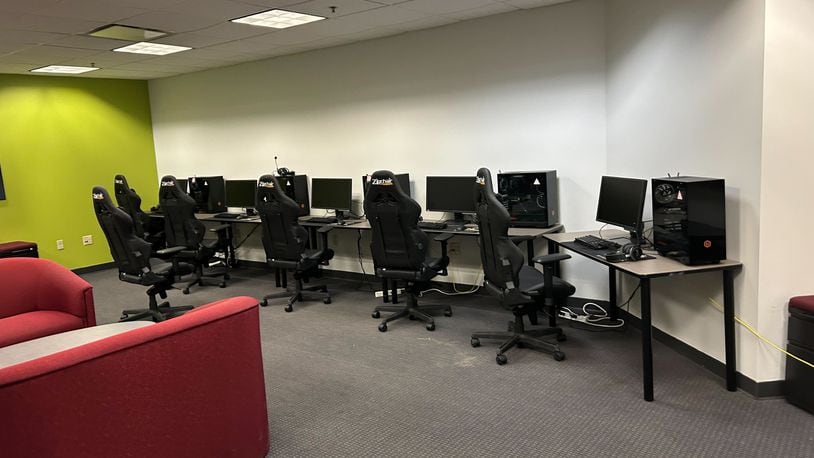 Wright State University esports team and their facility. CREDIT: Alex Cutler