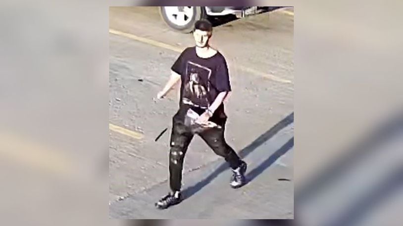 West Chester Twp. police are searching for a robbery suspect who wore a "Plague Doctor" mask while trying to assault someone behind the Dominos Pizza on Highland Pointe Drive. CONTRIBUTED