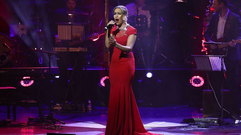 Rebecca Ferguson performs on stage during The Magic of Christmas at London Palladium on November 27, 2016 in London, England. Ferguson said she has been asked to perform at President-elect Donald Trump's Jan. 20 inauguration ceremony and will only do so if she may sing  "Strange Fruit," a protest song written about lynchings of African Americans. (Photo by Luca V. Teuchmann/Getty Images)