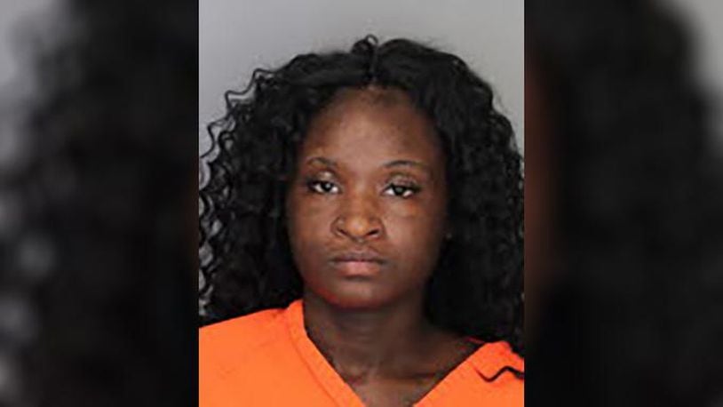 Jovitha Montgomery, 22, was driving recklessly until police stopped the vehicle, according to investigators.