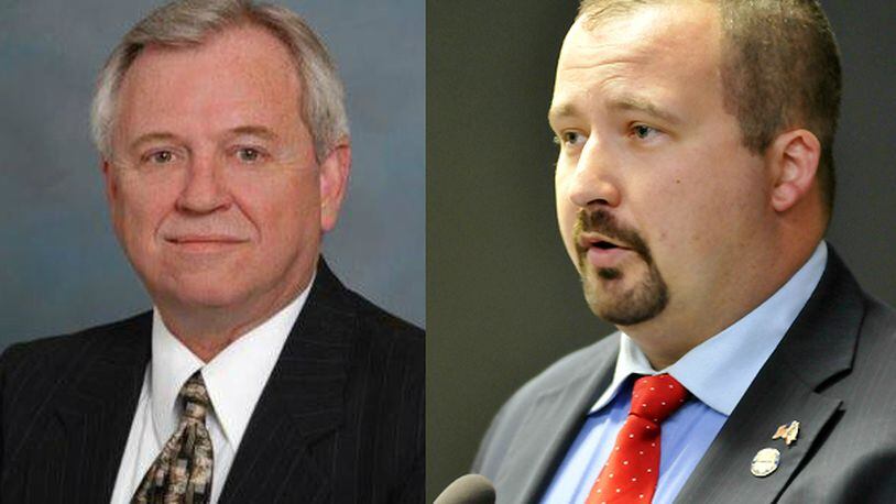 Fairfield resident Johnny Hamilton (left) is challenging incumbent Ohio Rep. Wes Retherford, R-Hamilton, to serve the residents of the 51st Ohio House District in Columbus.