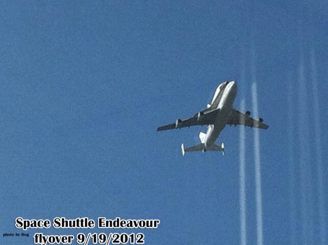Shuttle Endeavour Fly-Over