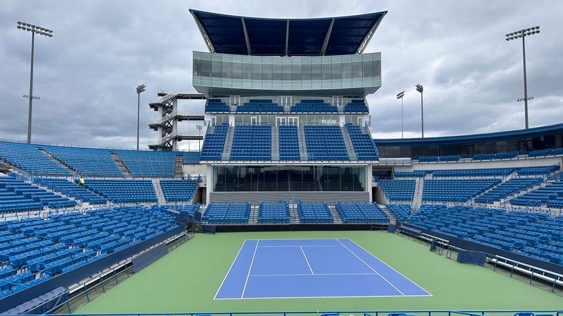 Center Court at the Lindner Family Tennis Center in Mason, longtime host of the Western & Southern Open. In September, it will host the Professional Pickleball Association's Baird Wealth Management Open for the second year in a row.  FILE PHOTO