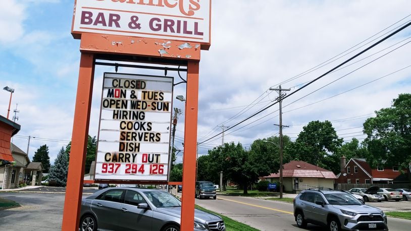 Carmel's Bar & Grill, near the Dayton-Kettering border on Shroyer Road, is hiring. JOSH SWEIGART/STAFF