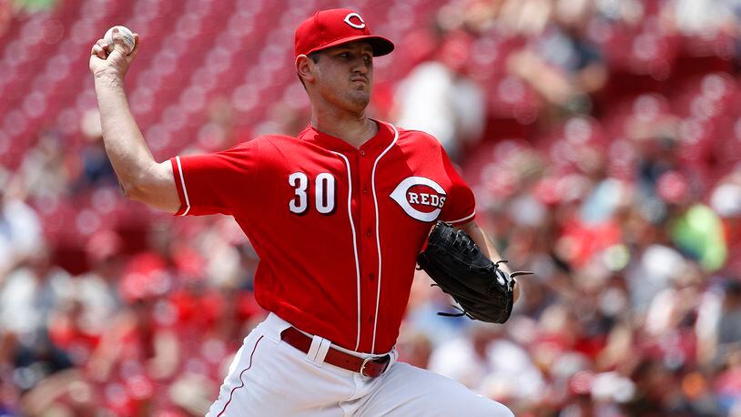 CINCINNATI, OH - JUNE 20: Tyler Mahle #30 of the Cincinnati Reds pitches in the second inning against the Detroit Tigers at Great American Ball Park on June 20, 2018 in Cincinnati, Ohio. (Photo by Joe Robbins/Getty Images)