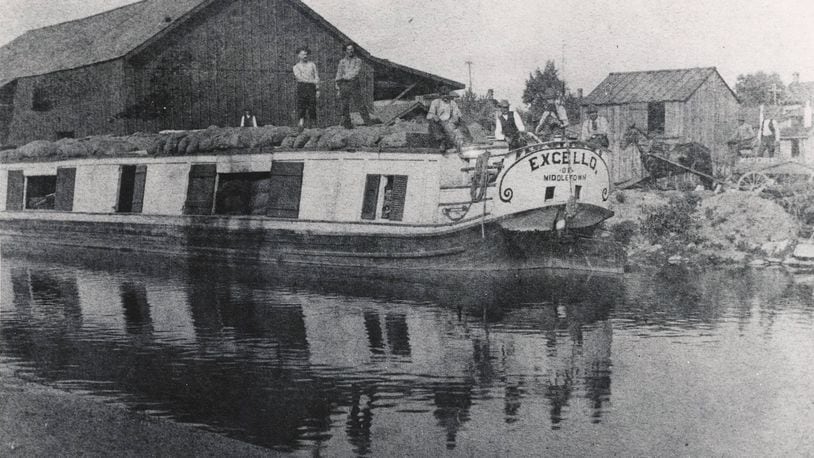 Last canal boat out of Middletown, 1906. MIDDLETOWN HISTORICAL SOCIETY