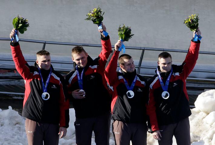 USA men's four-man bobsled, bronze medal