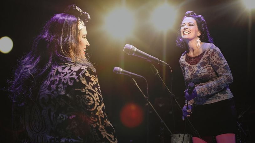 Lisa Rock and Melissa Minyard will bring 1980s hits to life with 80s Night Out on Friday, April 26, at 8 p.m. as part of the “Wine, Women & Song” series at the Fairfield Community Arts Center. CONTRIBUTED