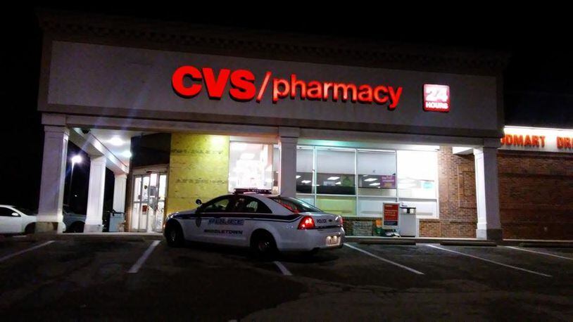 Several pharmacies in Southwest Ohio have been robbed in the past year, including this one in Middletown.