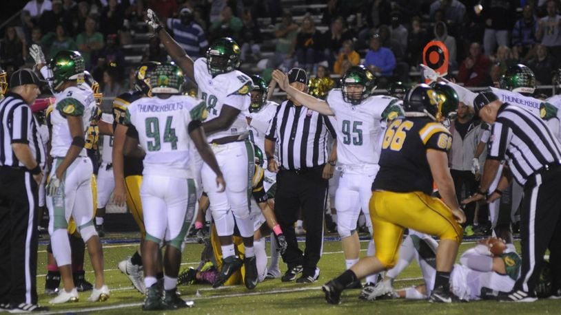 Northmont defeated host Springfield 22-10 in a Week 7 GWOC crossover game on Friday, Oct. 6, 2017. MARC PENDLETON / STAFF