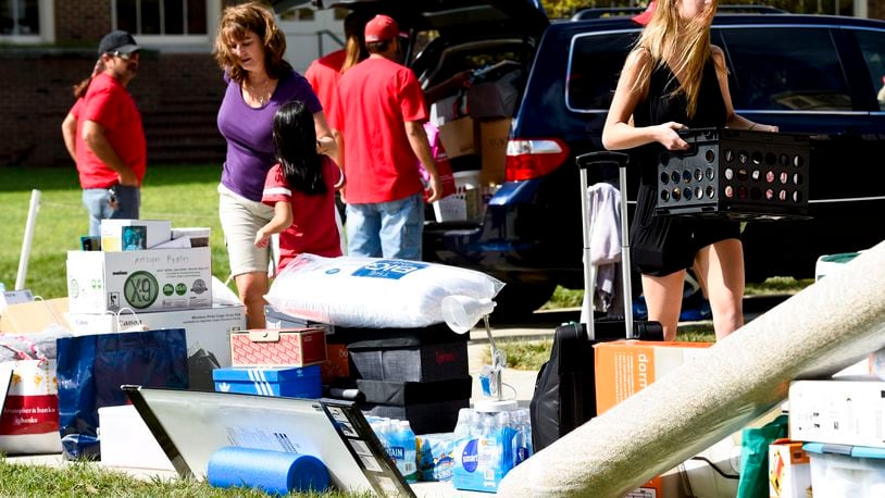 Miami University students will begin moving out once final exams end next week, and that means plenty of discarded items filling Oxford curbs. STAFF FILE PHOTO
