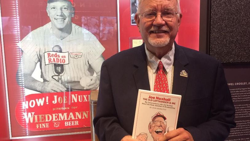 John Kiesewetter, a Fairfield resident and author of “Joe Nuxhall: The Old Lefthander & Me – My Conversations With Joe Nuxhall About The Reds, Baseball & Radio,” will be at the Fairfield Lane Library on Saturday to honor and celebrate Joe and Donzetta Nuxhall, their birthdays and the family’s legacy with a book talk and signing. CONTRIBUTED