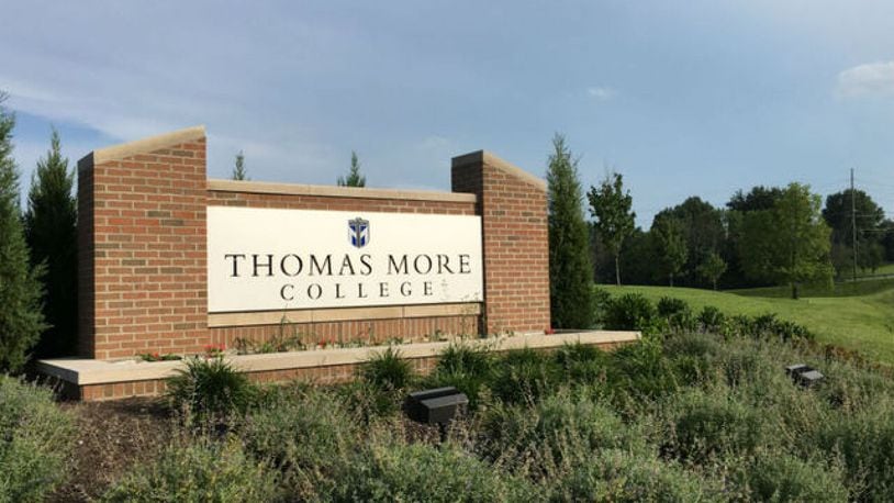 The entrance to Thomas More College in Crestview Hills, Ky. DAVE NIINEMETS/WCPO