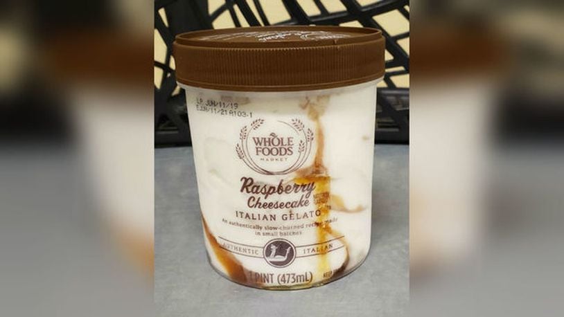 Raspberry gelato sold throughout the country at Whole Foods grocery stores is being recalled because mislabeled packages don’t indicate egg as an ingredient.