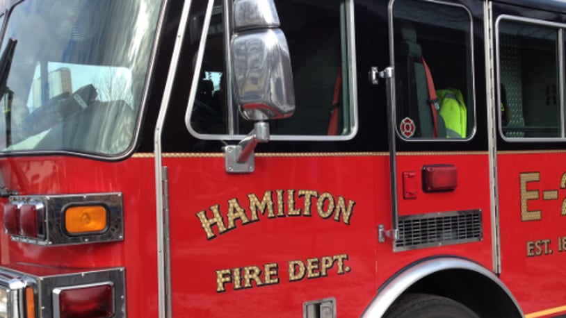 A Hamilton Fire Dept. truck is shown here. FILE/JOURNAL-NEWS