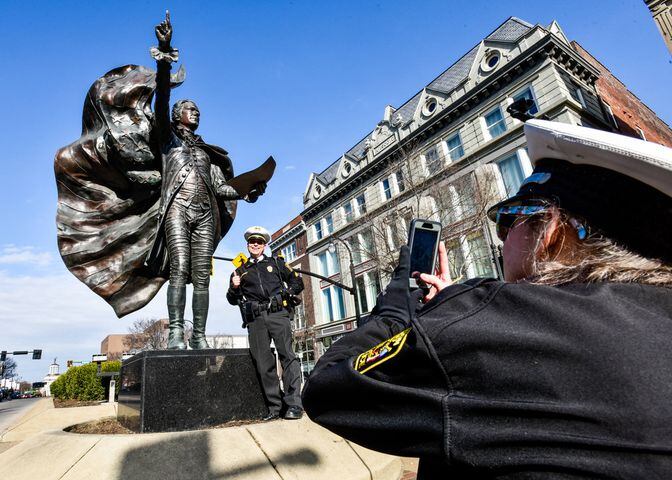 PHOTOS: Downtown Hamilton celebrates ‘Hamilton’ musical actors’ visit to Alexander Hamilton statue