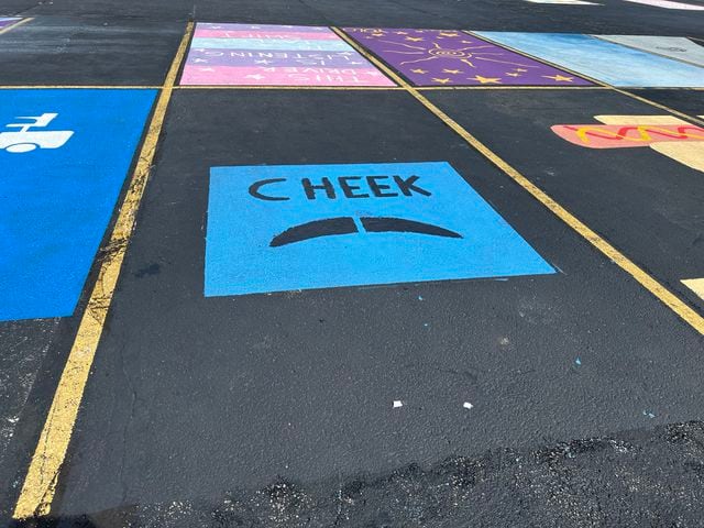 Badin High School senior parking lot spaces