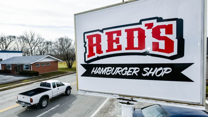 Red's Hamburger Shop, 103 S. Riverside Drive in New Miami, was supposed to reopen in October, but the potential owners said finances have made that impossible. NICK GRAHAM/STAFF