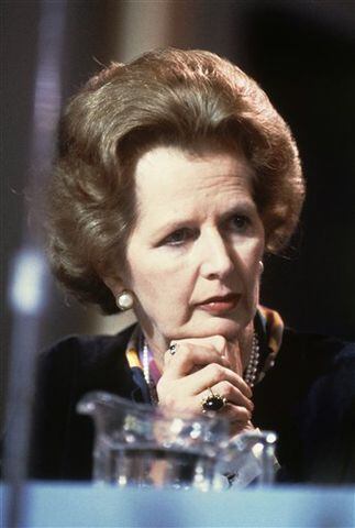The iconic Margaret Thatcher