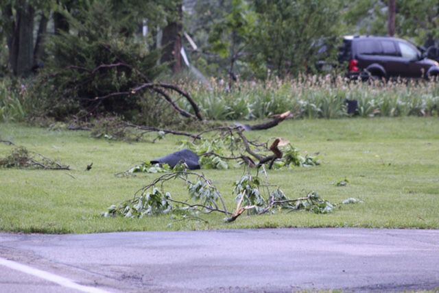 Damage from storm on 5/25