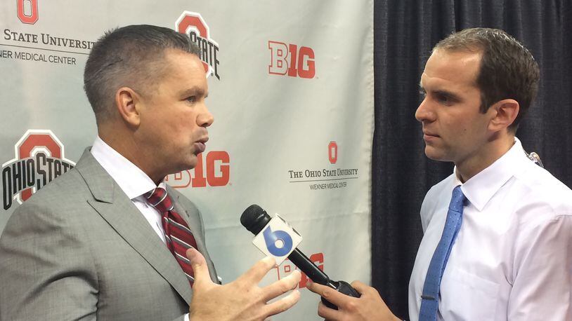 New Ohio State basketball coach Chris Holtmann met with the media in Columbus on Monday.