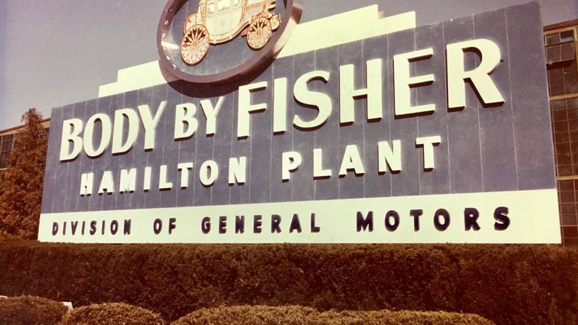 Pictured is the Fisher Body plant marquee at the corner of Dixie Highway and Symmes Road. it was built in 1946 and operated until 1987. It closed its doors in 1989. PROVIDED/UAW LOCAL 233 RETIREES