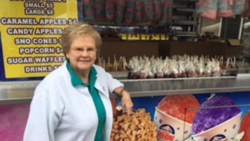 Betty Bailey, 90, will be back for the 50th time as a only local, for-profit vendor at the 50th Annual Ohio Sauerkraut Festival. CONTRIBUTED
