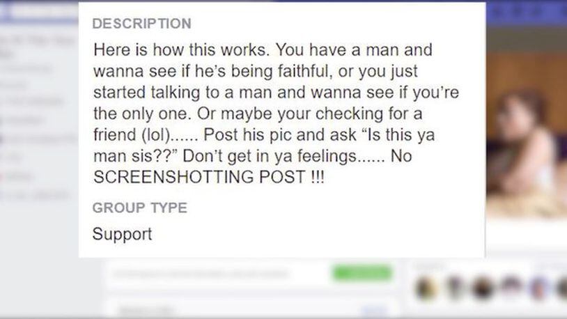 A Facebook group designed to expose cheating men was shut down. (Photo: Fox13Memphis.com)