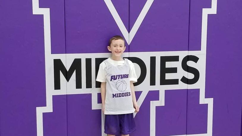 Michael Lawson, a second grader at Wildwood Elementary School in Middletown, had his 8th birthday party plans changed twice by the coronavirus. His parents are throwing him a birthday party parade at 6 p.m. Saturday outside his house on Bexley Drive. This basketball season he played for the Future Middies and was coached by Maj. Malcolm Tipton. SUBMITTED