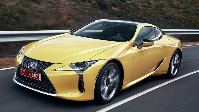 The 2018 Lexus LC 500 offers a high-performance V8 or the LC 500h with a new-generation Multi Stage Hybrid powertrain. Lexus photo