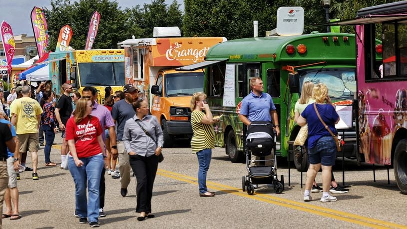 The Union Centre Food Truck Rally is from 11:30 a.m. to 10 p.m. today at The Square in West Chester Twp. It is part of the township's Founders Day events this weekend. FILE