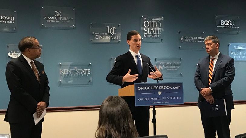 Ohio treasurer Josh Mandel on Tuesday announced that CSU and BGSU had published their finances on his website, OhioCheckbook.com.