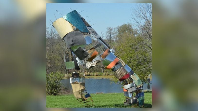 Art & Earth Day at Pyramid Hill will be held on Sat., Apr. 23. Special programming and activities that celebrate art and nature will be planned throughout the day. (Photo is from a previous International Sculpture Day event at Pyramid Hill.) CONTRIBUTED