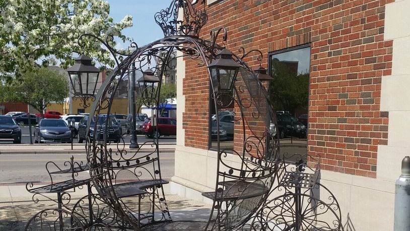 High school students from Butler Tech's welding program recently completed a full-size, fairy tale carriage for a downtown Hamilton events center. The public art, which is on display in front of the Benison Events and Coworking facility, is the latest public project for the award-winning career learning program. Contributed
